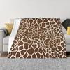 Giraffeprint Plaid Stuffeds warm voor de winter Zomer Beddengoed Dekens
