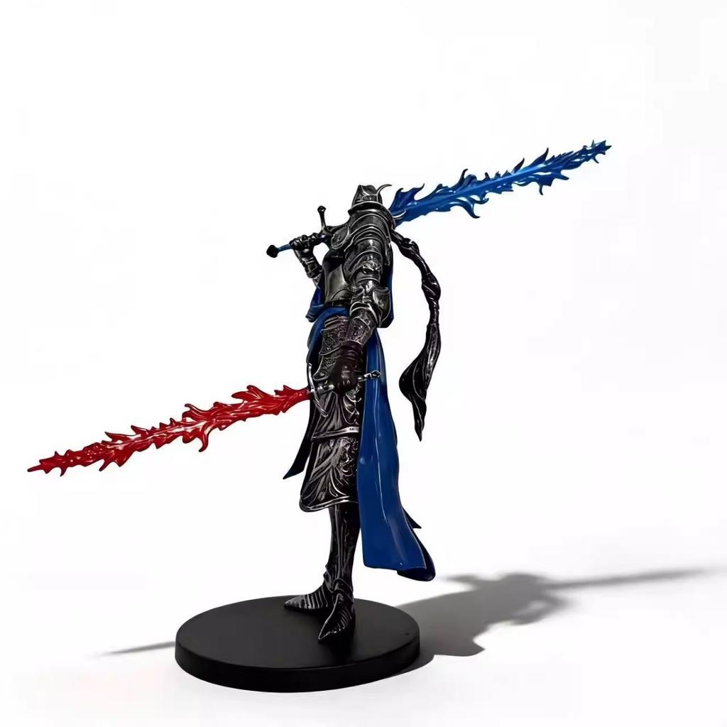 Ring Rellana Twin Moon Knight Action Figure With Miquella's Sword Collectible Statue Desktop Decor For Game Anime Fans