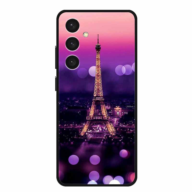For Samsung S24 Plus Phone Case S24Plus Black Silicone Soft Back Cover Case For Samsung Galaxy S24 Plus Case S 24 Plus Funda Bag
