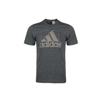 Big Logo Casual Sports Short Sleeve T-Shirt Men Tops Grey DI0291
