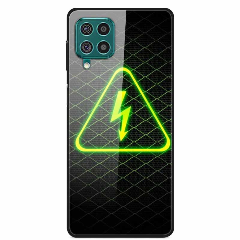 For Samsung M32 Case Tempered Glass Hard Back Cover Case For Samsung Galaxy A12 A22 M32 Phone Case Cover M 32 A 22 Funda Coque