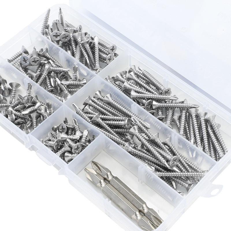 410 Stainless Steel Cross Countersunk Flat Head Dovetail Screw Set