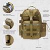 Bassdash FP07 Fishing Tactical Backpack with Rod Holder and Breathable Back MOLLE Expansion 4-Way Bag, Water-Resistant