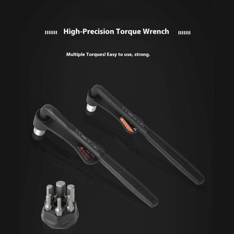 Bicycles Portable Torque Wrench Inner Hexagonal Set 3-10Nm/10-20Nm Bike Maintenance Wrench For Professional Mechanic