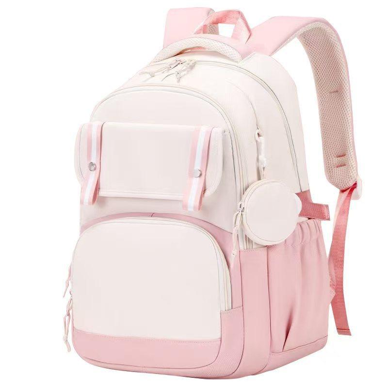 Small Fresh Macaron Color Student Schoolbag, Lightweight and Large-capacity New Backpack.