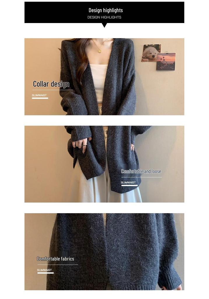 Korean Style Loose Knit Cardigan - Autumn 2026 Arrival, Women's Soft Sweater