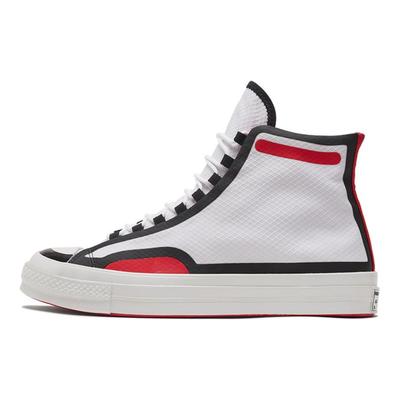 1970s Chuck Taylor All Star Comfortable and Versatile High-top Canvas Shoes Unisex White, Black and Red