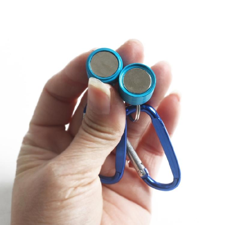 Magnet Fishing Magnetic Net Release Hanging Holder Lanyard Clip Carabiner Buckle Fly Fishing Hanging Holder Lanyard Clip