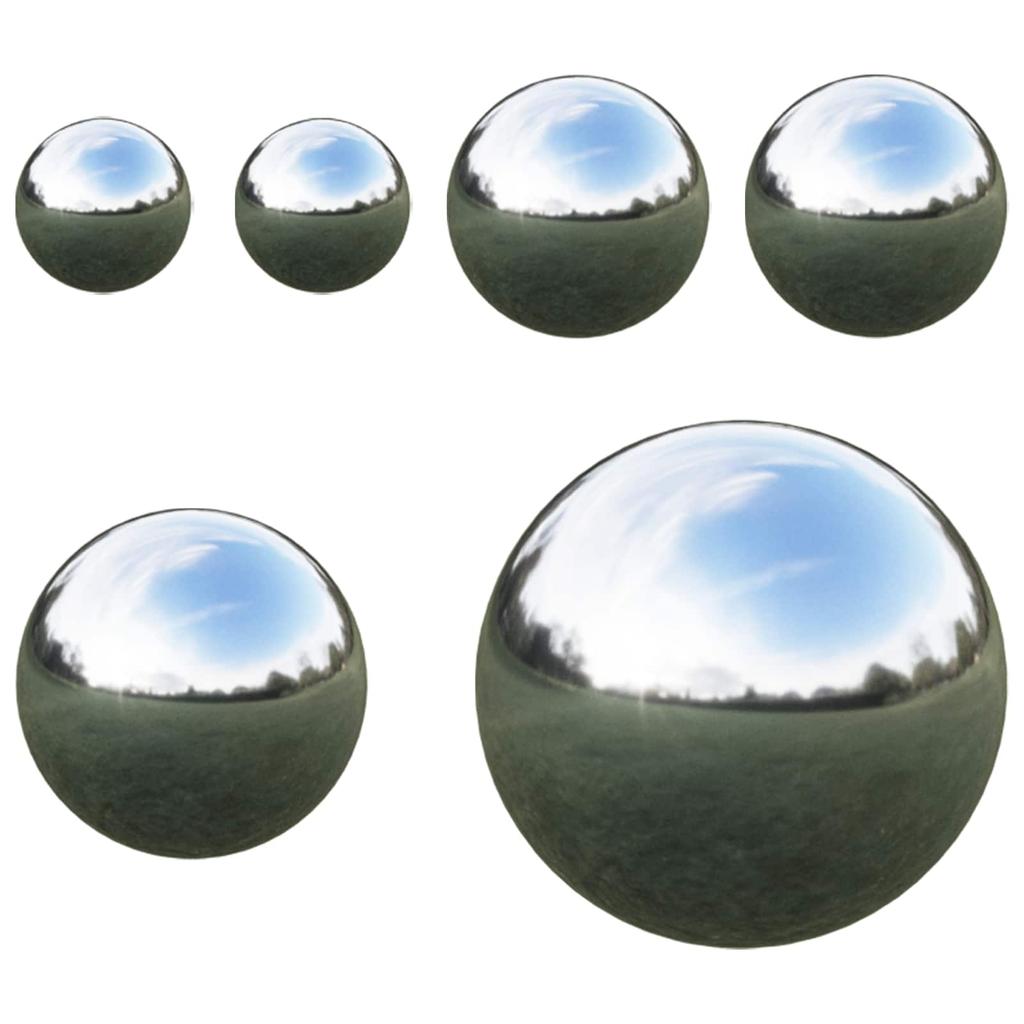 Mirror Balls 6 Pcs Ø 15 Cm Silver Stainless Steel 201