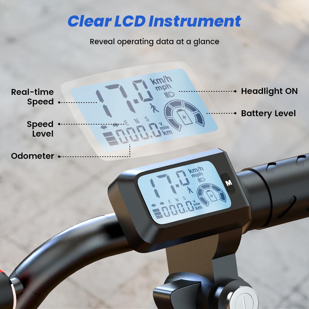 A14 Kids Electric Bicycles 14 Inch 500W Motor 36V5.2Ah Battery 20-22km Range Shock Absorption, Bluetooth LED Lights