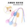 Cat Toy Suction Cup Spring Rabbit Fur Ball Stretchable Elastic Rope Bite Resistant Self Interactive Cat Teaser