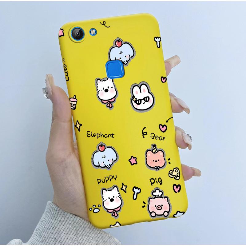 For Vivo V7 V7+ Plus Y79A Y75 Y73 Y79 1716 1718 Phone Case Cute Astronaut Panda Flowers Candy Soft Silicone TPU phone Case Cover