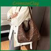Fashionable Leopard Pattern Shoulder Bag With Large Capacity For Commuting