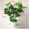 Pothos Evergreen Artificial Green Plant Pot With Realistic Foliage For Home Decor And Photography Props