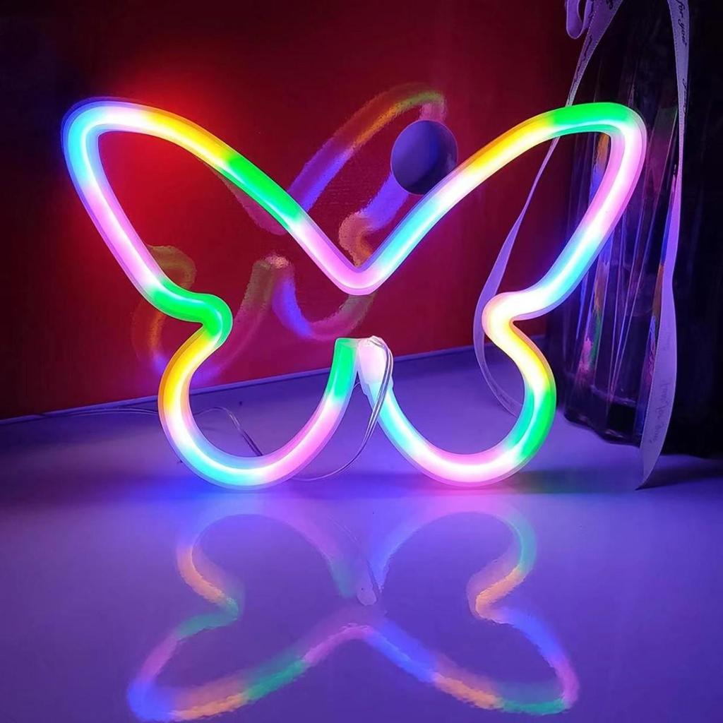 LED Neon Decorative Lights: Cloud, Lightning, Musical Notes, Moon, Bat