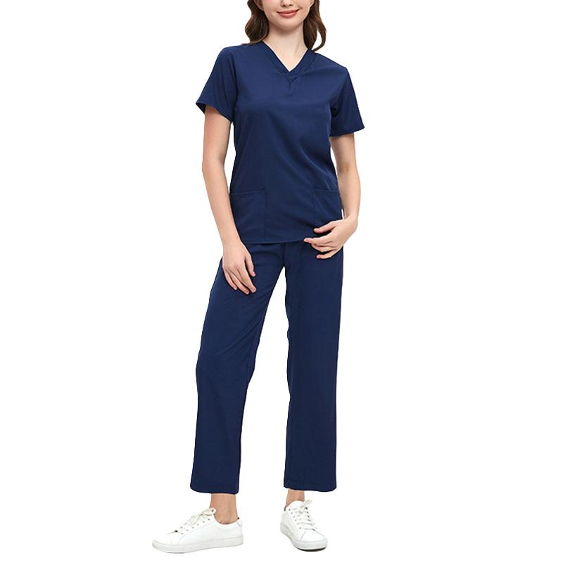 1Set Nurse's Suit Hospital Dental Surgery Suits Operation Room Medical Uniforms Salon Spa Surgical Pajamas Joggers