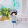Dress Up Doll Clothes Knitted Hat Doll Jeans Pants Dolls Accessories Doll T-shirt  Bjd Doll