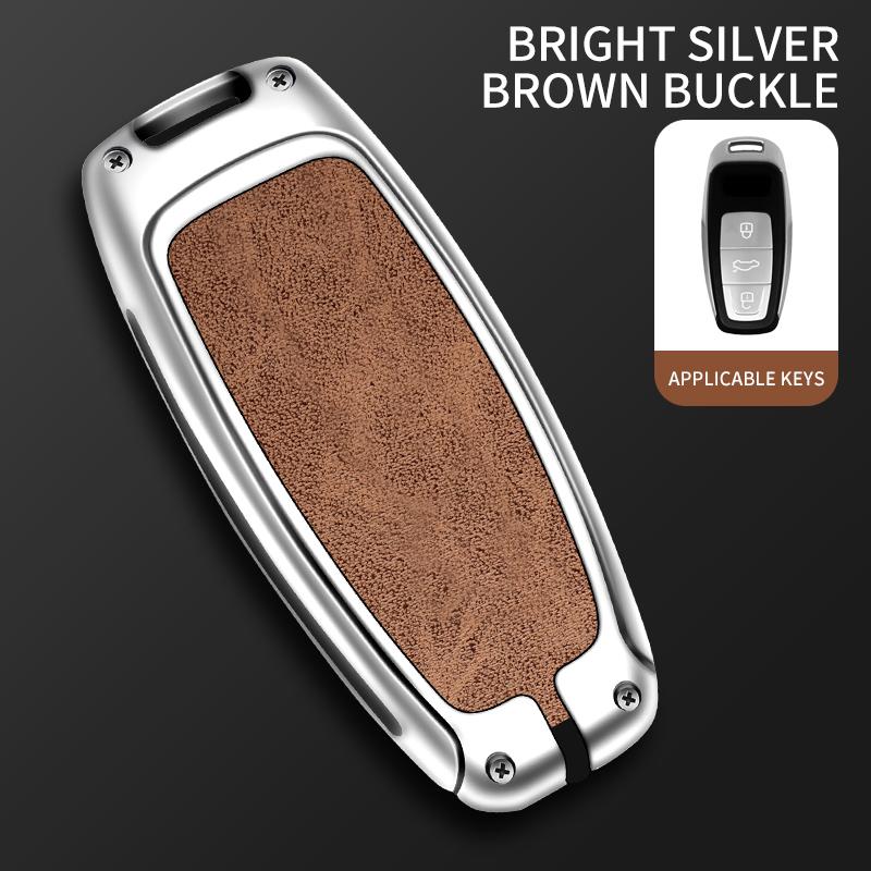 Carcasa de husă pentru chei de la distanță pentru A3 A4 B9 A6 A7 4K A8 E-tron Q5 Q8 C8 D5 SQ8 Geanta de protecție Accesorii pentru breloc