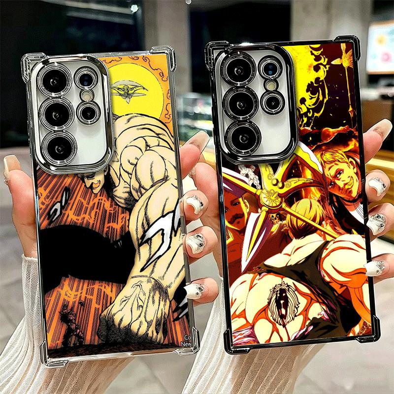 Seven D-Deadlys Sins Escanor Soft Phone Case For Samsung Galaxy S26 Ultra S25 Edge S24 FE S23 Plus S22 S21 + S20 Plating Anti-Fa