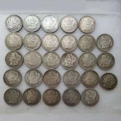 1 ks 1878-1887 stříbrný dolar Usa Morgan 1 kopie sbírek pamětních mincí