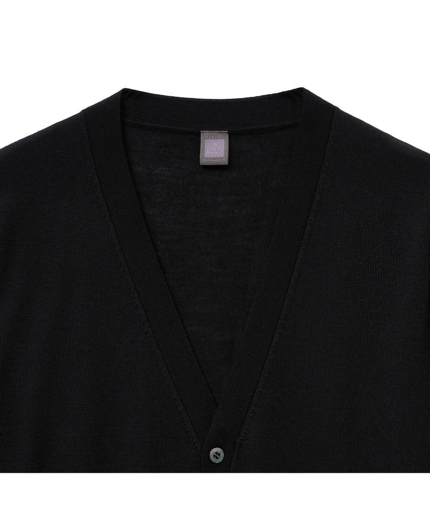 Iolo Royal V-Neck Cardigan_Black