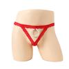 Men's Stretch Panties Pearl Hollow Lace Triangle Sex Underwear Men's Sex Panties