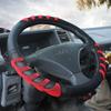 BLACK RED BLUE PU Leather Steering Wheel Covers for Car Bus Truck 36 38 40 42 45 47 50cm Diameter Auto Steering-wheel