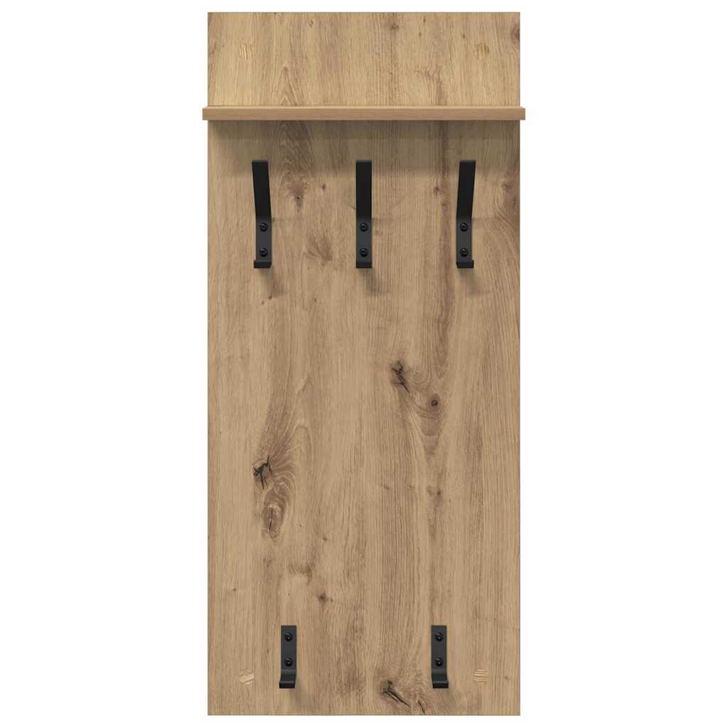 Wall Mounted Nightstand Artisan Oak 40 x 10 x 90 cm