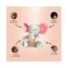 (Elefant, 26cm-32cm) 4 Modi Baby Atmung Beruhigendes Elefanten Plüschtier Spielzeug Schlafbegleiter Musik und Licht Puppe Sensorisches Stofftier Kinder Geschenk