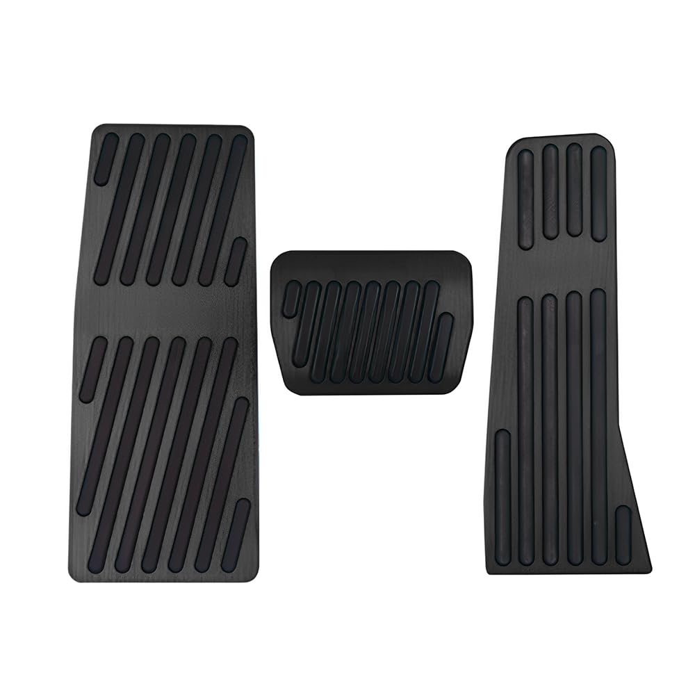 SAWAKAKI Aluminum Accelerator and Brake Pedal Covers and Footrest Covers of for Mazda DM KH Sedan Fastback BP Series (Set 3) CX-80/CX-30 Series/CX-60