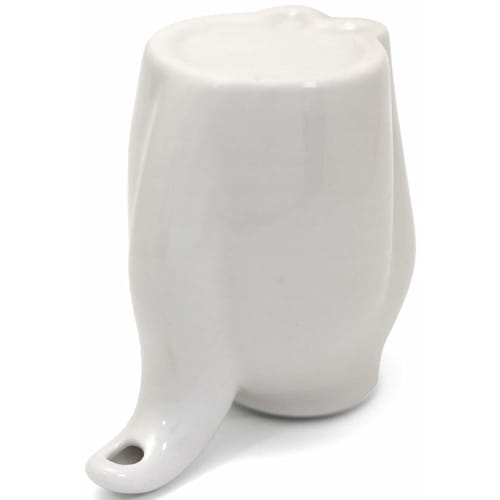 Artha Soy Sauce Dispenser, Cat Design, White, Small, 40ml, with Drip-Resistant Spout, Porcelain, AR0604345