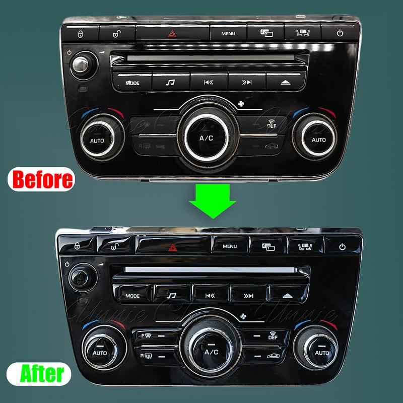 Für Jaguar XJ Klimaschalter Blende 2010-2015 Innenraum Knopf Aufkleber für Jaguar XJL X351 Autozubehör Multimedia Upgrade