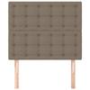 Exclusive House - Taupe Headboard 100x5x118/128 Cm Fabric