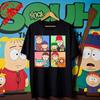 South Parks kleiner fetter Junge Cartman Süßes Cartoon Gedrucktes T-Shirt Shirt Humorvolle Streetwear Unisex Sommer Rundhals Kurzärmlig