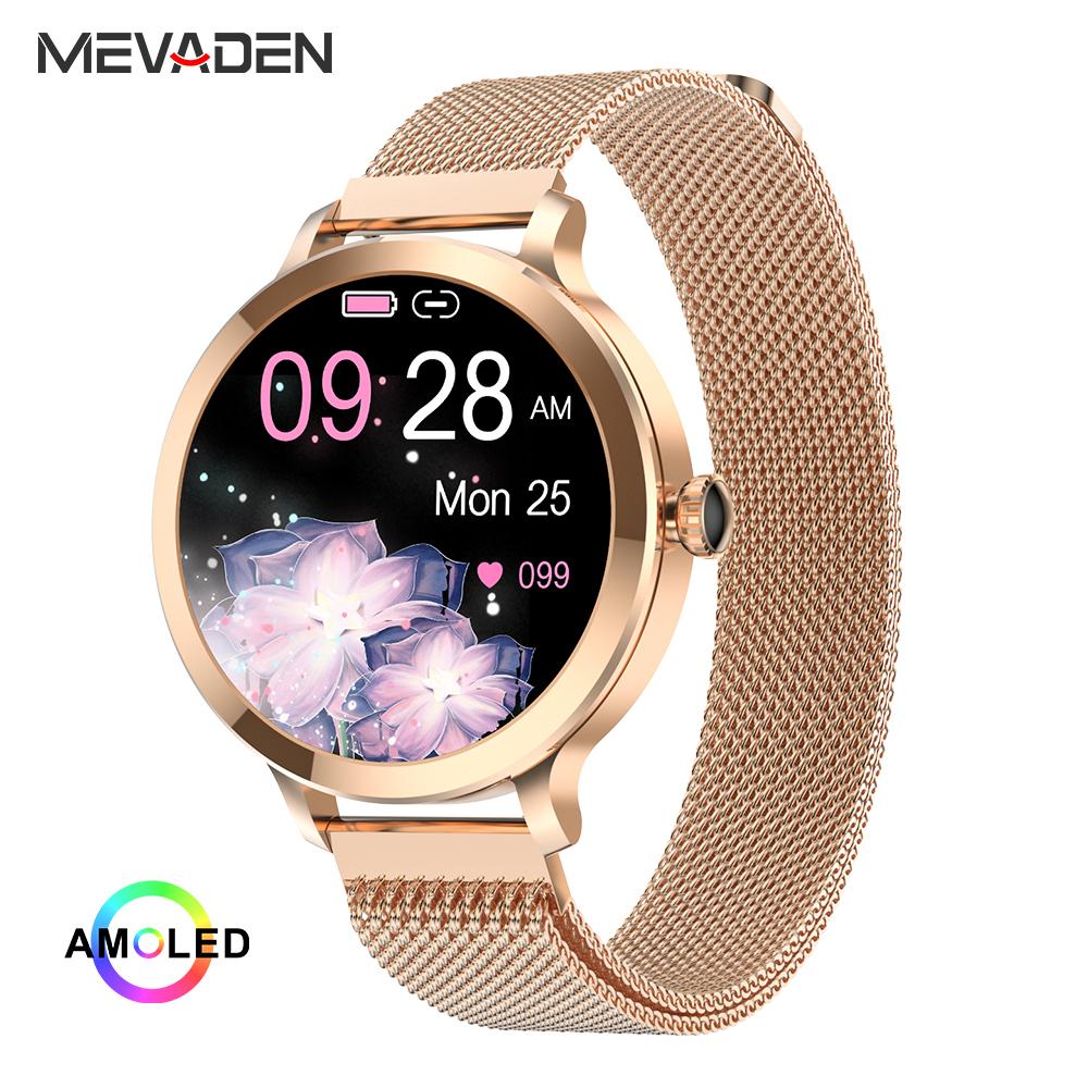 LONGLU Smartwatch Donna Con Chiamata Bluetooth – Tracker Fitness, Battito, Sonno, Ciclo Mestruale, Oro