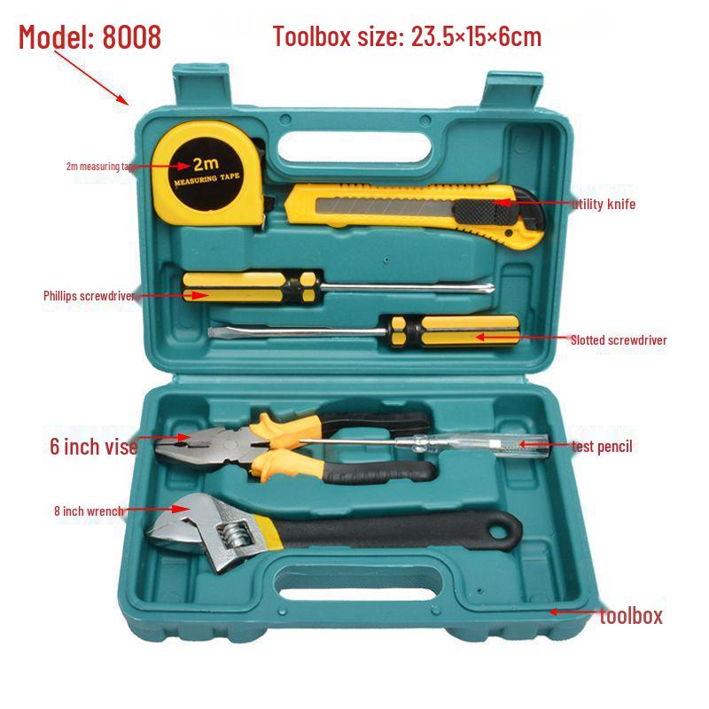 8, 9, 12, 13, 16-Piece Household Combination Repair Tool Kit for Car Insurance