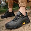 Spring Outdoor Soft Sole Camping Hiking Shoes Men Genuine Leather Sports Man Travel Casual Shoes Walking Climbing Men's Footwear