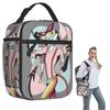 Fizzarolli Helluva Boss Insulated Lunch Bag for Women Kids Portable Food Boxes Thermal Lunch Box Tote