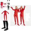 Cute And Stylish Miraculous Ladybug Jumpsuit Outfit Ideal For Cosplay Dress-up And Parties!