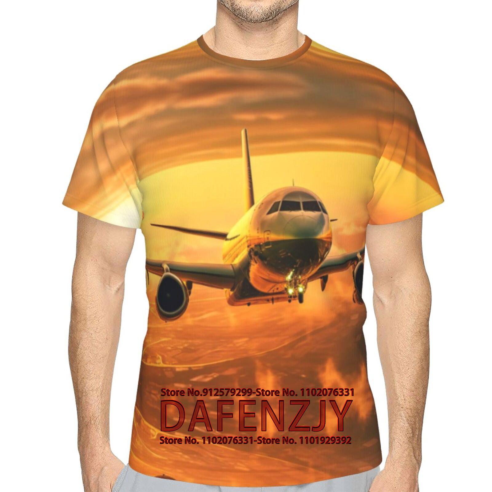 

Men s 3D Aircraft Printed T-Shirts Short Sleeve Graphic Tees 2025 Summer T Shirts Fashion Tshirts Cool Streetwear Tops XXXL зелений