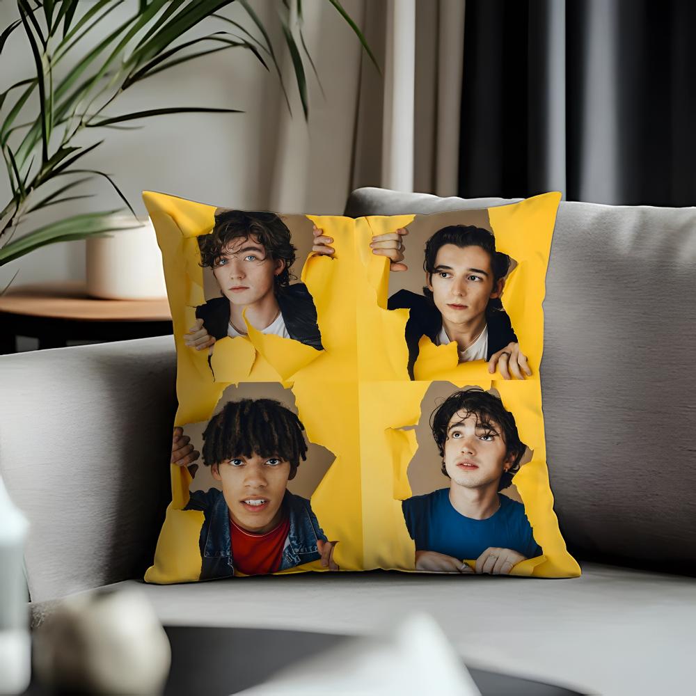 Trending Iinhaleread Cushion Cover Antidustmite Pillowcase Invisible Zipper Silky Short Plush Sofa Cushion Cover