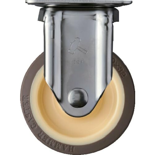 

Hammer Caster All-Stainless Steel Fixed Caster with Urethane Wheels and Roller Bearings, 100mm, 320SRP-UB100