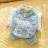 Haine cu patru picioare pentru câine mic, toamnă și iarnă, cățeluș, pisoi, salopetă ursuleț teddy, accesorii pentru animale de companie, haine pentru câini