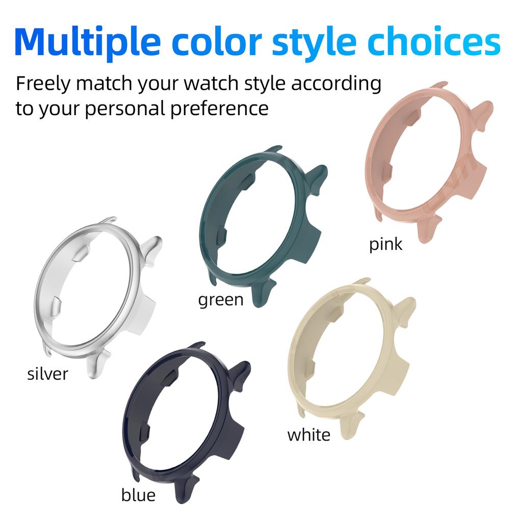 PC Hard Case for Garmin Vivoactive 6, Shockproof Bumper Shell Protective Cover for Garmin Vivo Active 6 Smartwatch Accessories