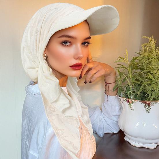 Women Headscarf Hat Elastic Design Shawl Baseball Hat Headscarf Lightweight Easy to Wear Head Covering Turban Hat
