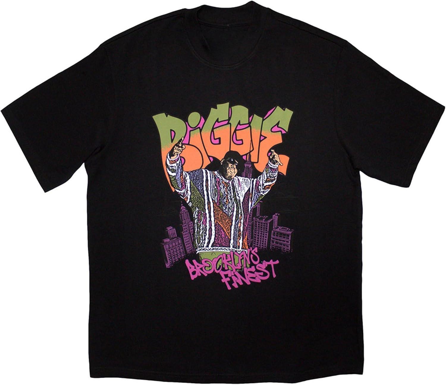 The Notorious BIG Biggie Smalls Brooklyns Finest T Shirt for Men Women Vintage 90s Hip Hop Graphic Tee S разноцветный