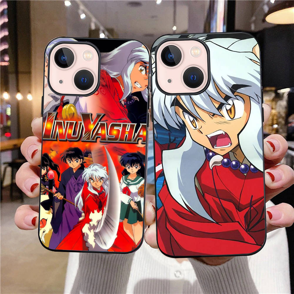 B-3 Inuyasha Black Case for Samsung S24 S23 S22 S21 S20 FE S10 Lite Ultra S7 S8 S9 Plus A05S A11 A12 A13 A15 A22 A24 A25 A32 A52 A71 5G