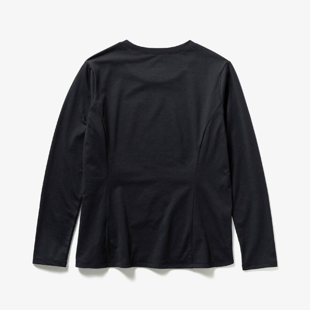 Training Wear Soft Dry UV Protection 32MAD304 Black XL [Mizuno] T-Shirt (Long Sleeve) Sweat-wicking, Quick-drying, Women's