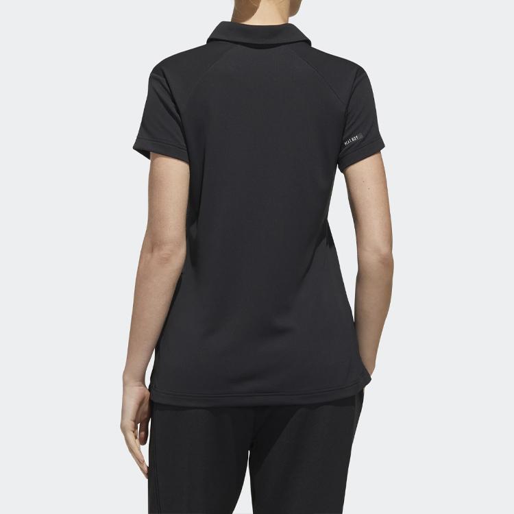 Adidas Tennis Polo Shirt Women Tops Black FK1385