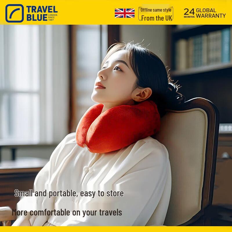 Blue Travel Serene Neck Pillow